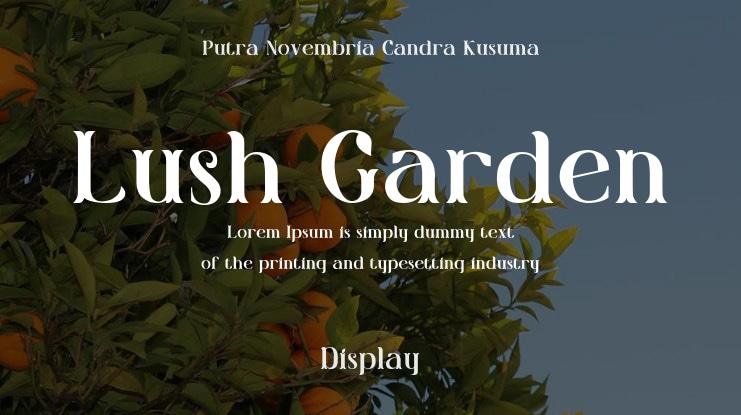 Lush Garden Font Family