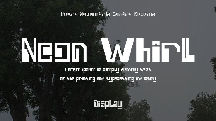 Neon Whirl Font Family