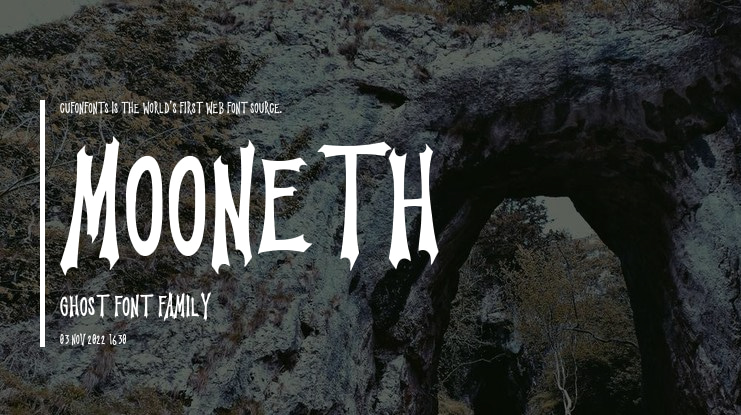 Mooneth Ghost Font