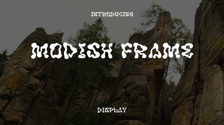 Modish Frame Font Family