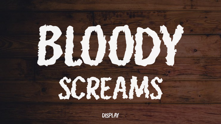Bloody Screams Font