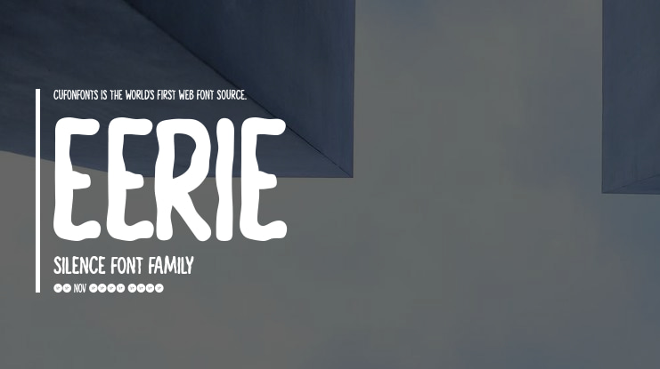 Eerie Silence Font