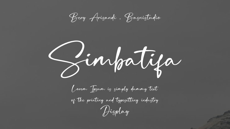 Simbatifa Font