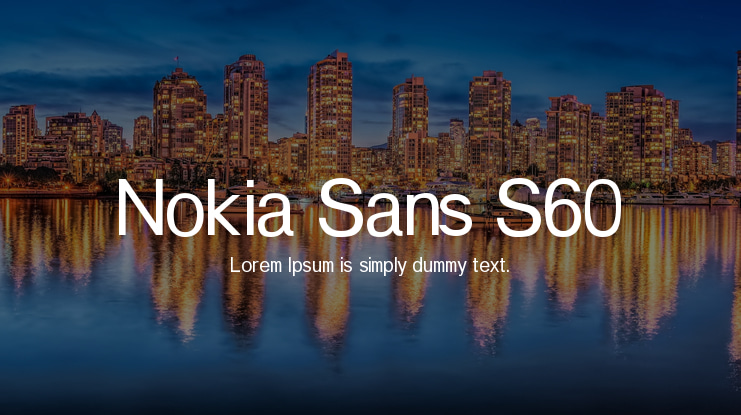 Nokia Sans S60 Font
