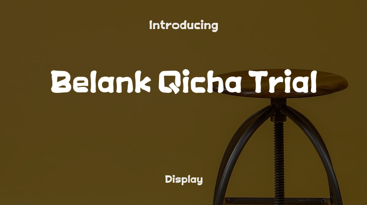 Belank Qicha Trial Font