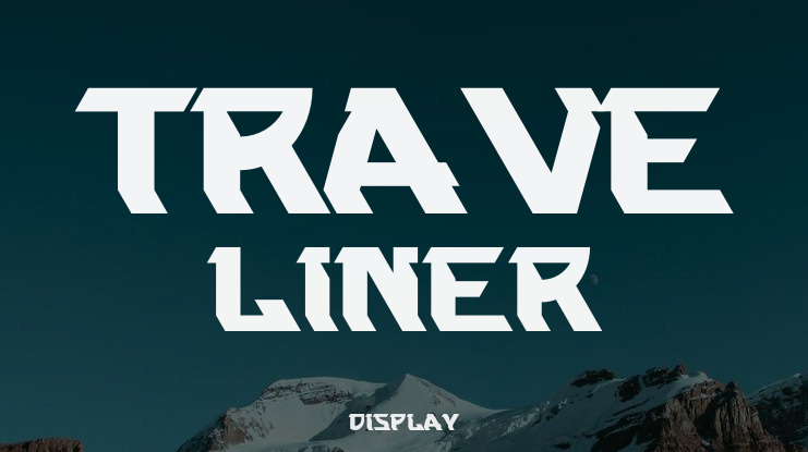 Trave Liner Font Family
