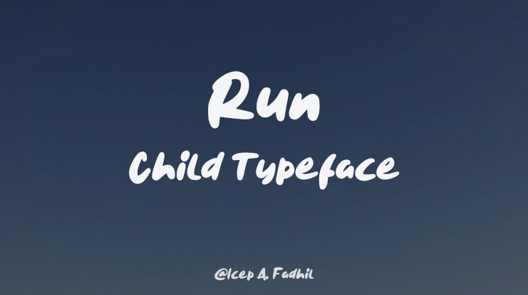 Run Child Font