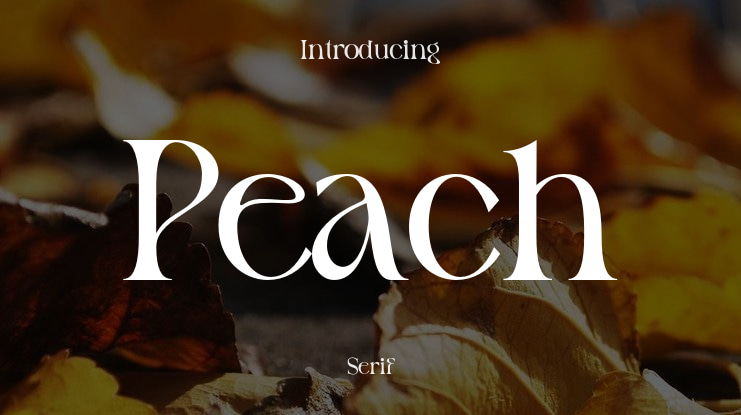 Peach Font