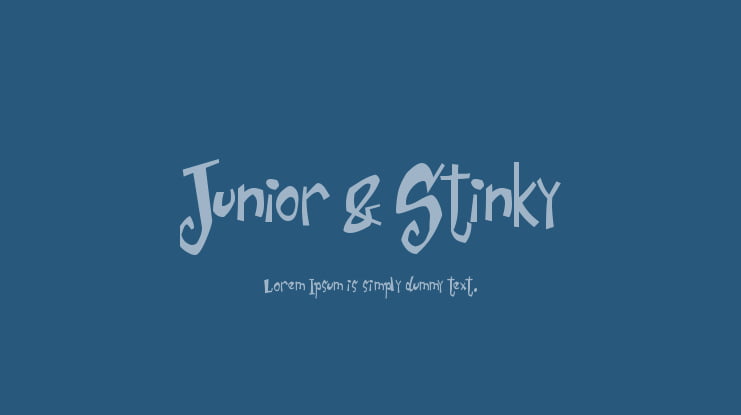 Junior & Stinky Font