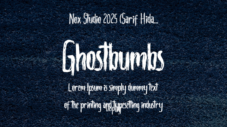 Ghostbumbs Font