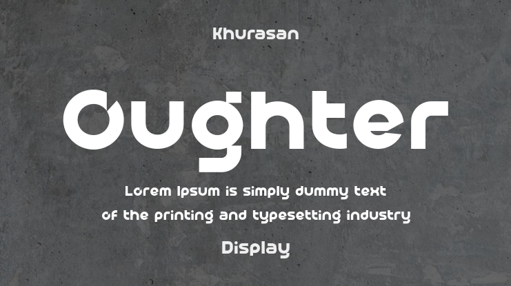 Oughter Font