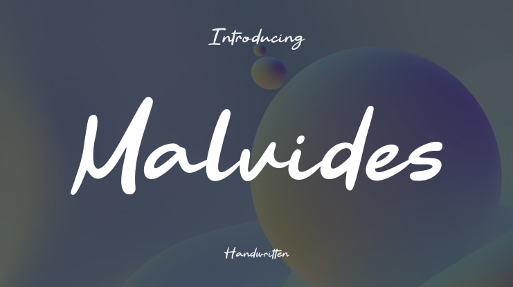 Malvides Font