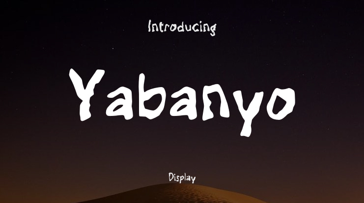 Yabanyo Font