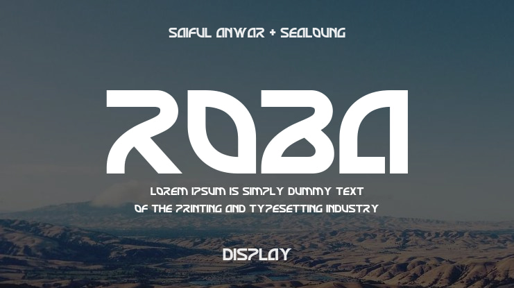 Roba Font