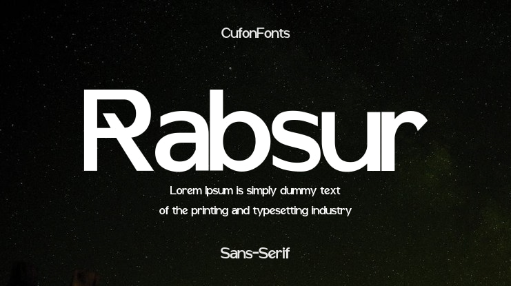 Rabsur Font