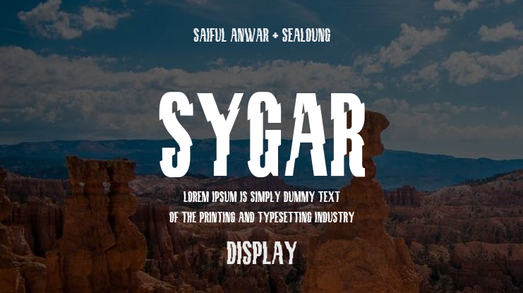 Sygar Font
