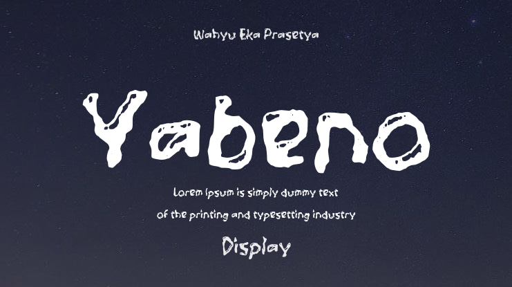Yabeno Font