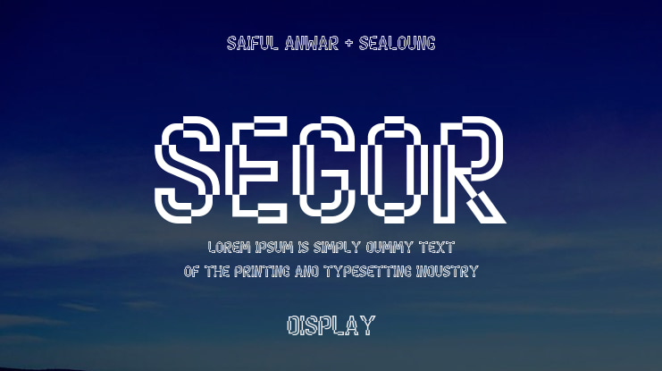 Segor Font