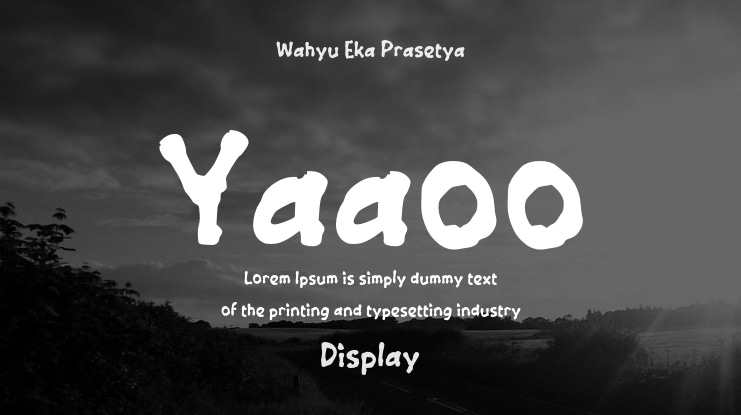 Yaaoo Font