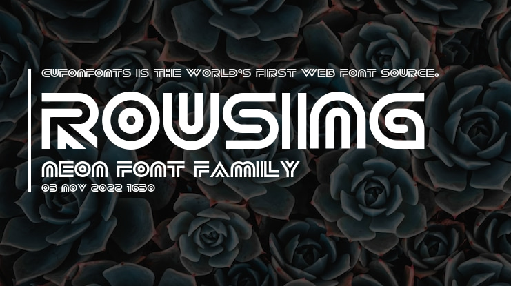 Rousing Neon Font