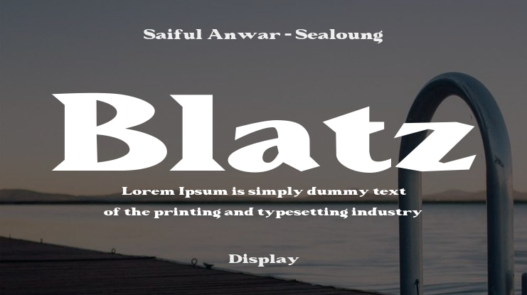 Blatz Font
