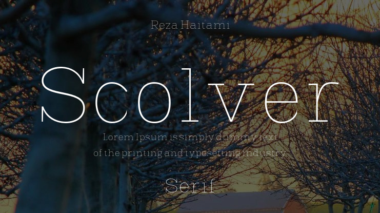 Scolver Font Family