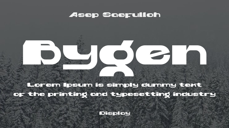 Bygen Font
