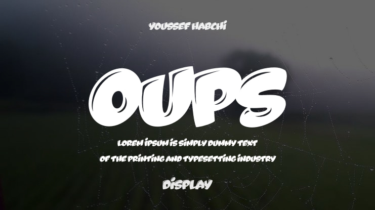 Oups Font Family