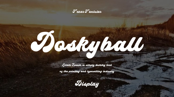 Doskyball Font