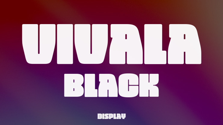 Vivala Black Font
