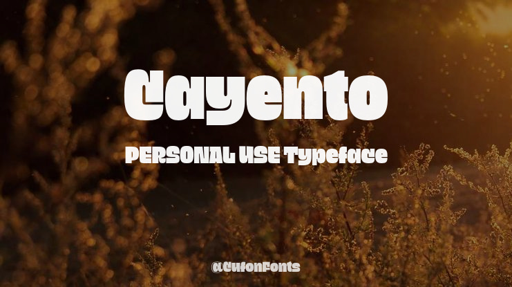 Cayento PERSONAL USE Font Family