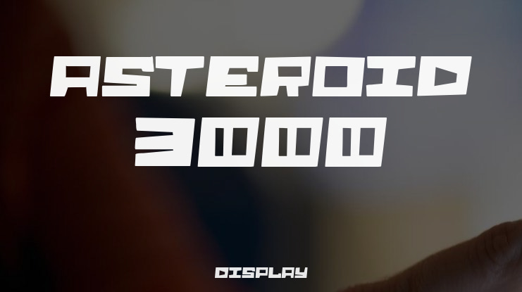 Asteroid 3000 Font