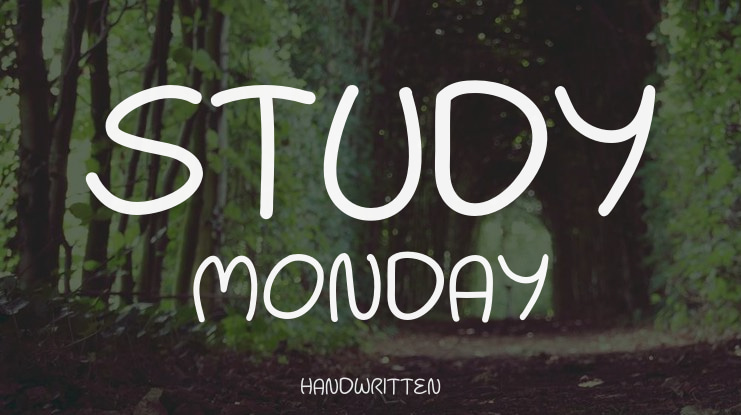 Study Monday Font