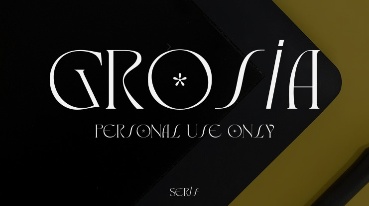 Grosia Personal Use Only Font