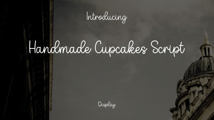 Handmade Cupcakes Script Font