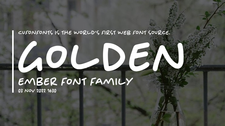 Golden Ember Font