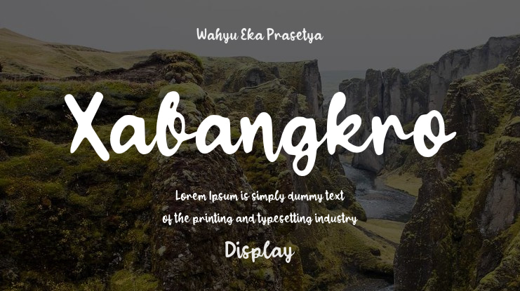 Xabangkro Font