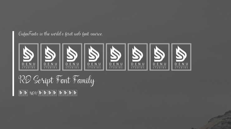 06082025 RD Script Font Family