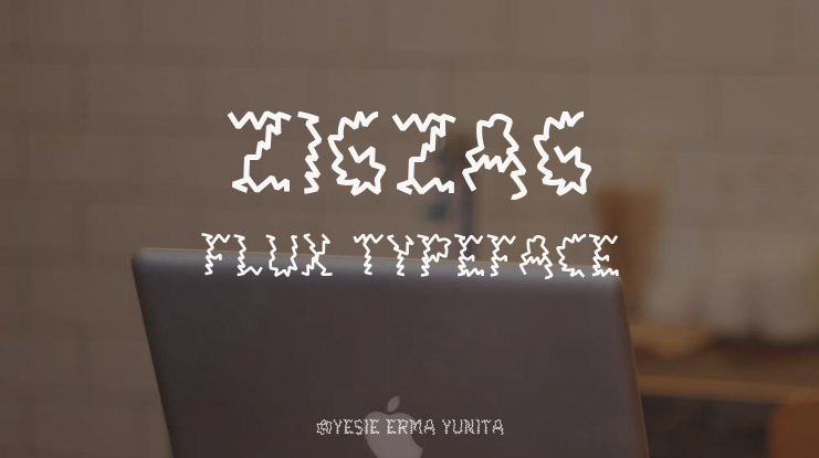 Zigzag Flux Font