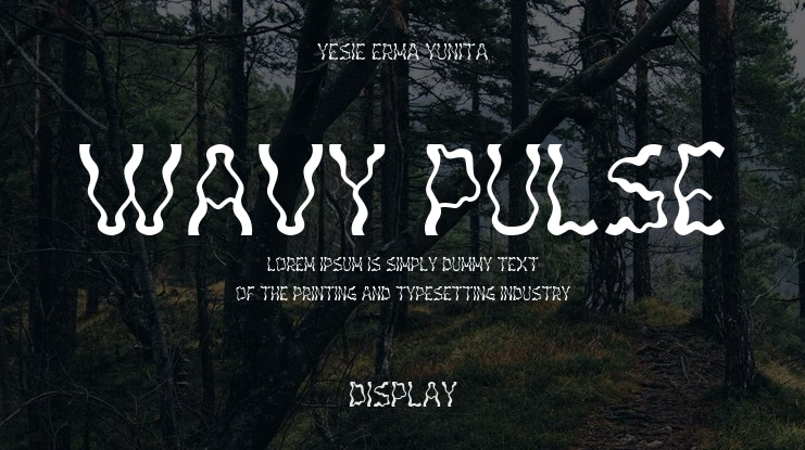 Wavy Pulse Font