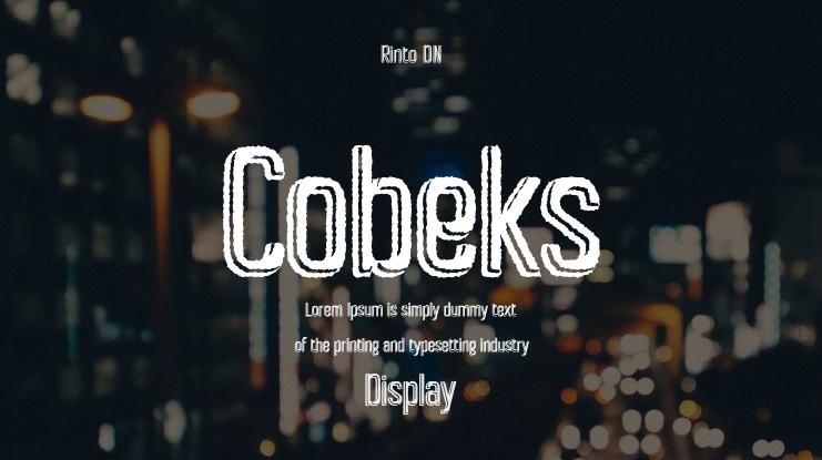 Cobeks Font