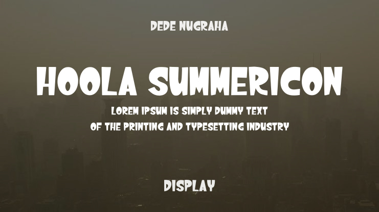 Hoola Summericon Font Family