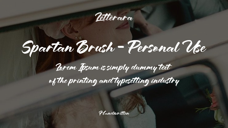 Spartan Brush - Personal Use Font