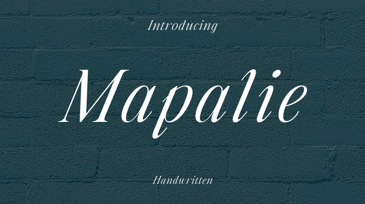Mapalie Font