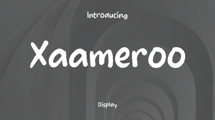 Xaameroo Font