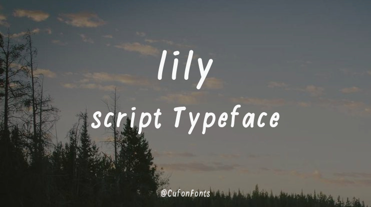lily script Font