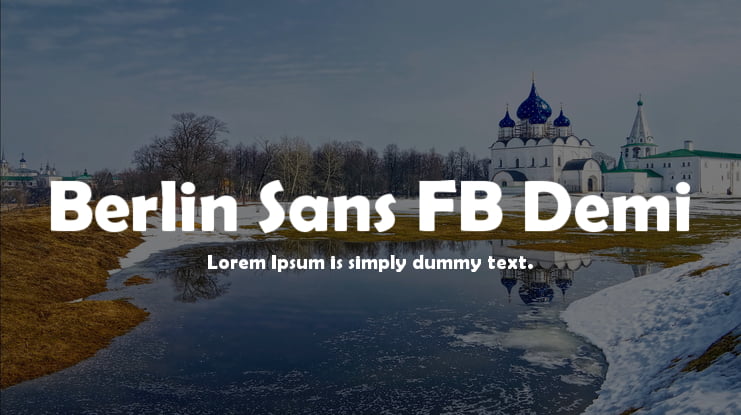 Berlin Sans FB Demi Font
