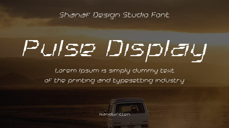 Pulse Display Font