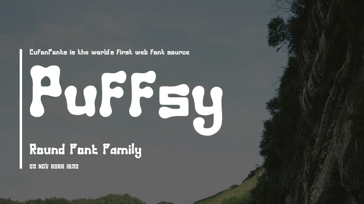 Puffsy Round Font