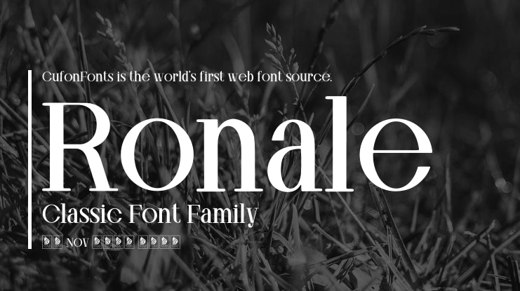 Ronale Classic Font